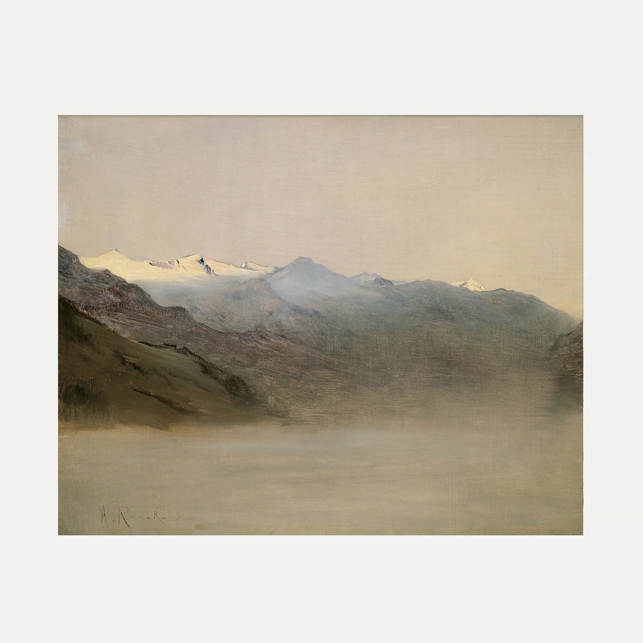 FINE ART PAPER PRINT - Winter landscape mountain