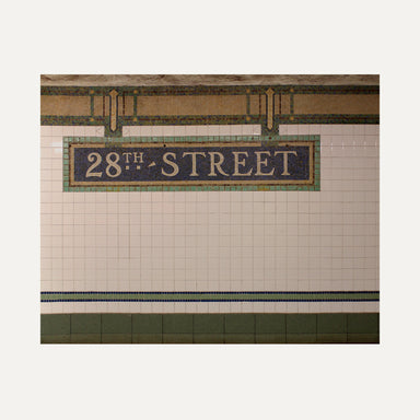 fine art print New York subway 28th street
