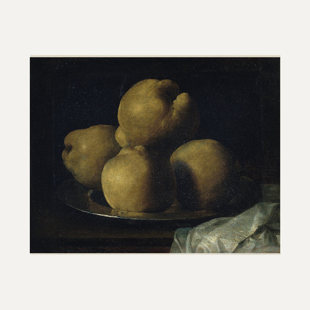 impression peinture vintage nature morte poires