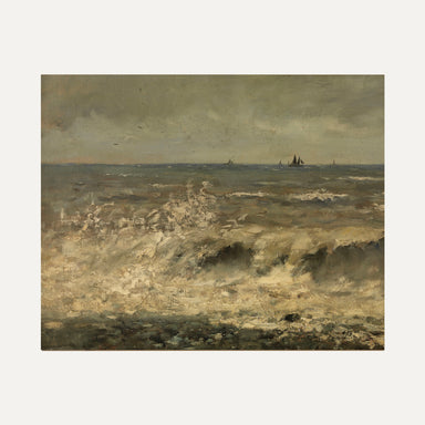 Peinture vintage classique la mer océan sur mon x