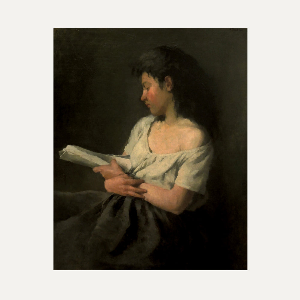 FINE ART PAPER PRINT - The reader