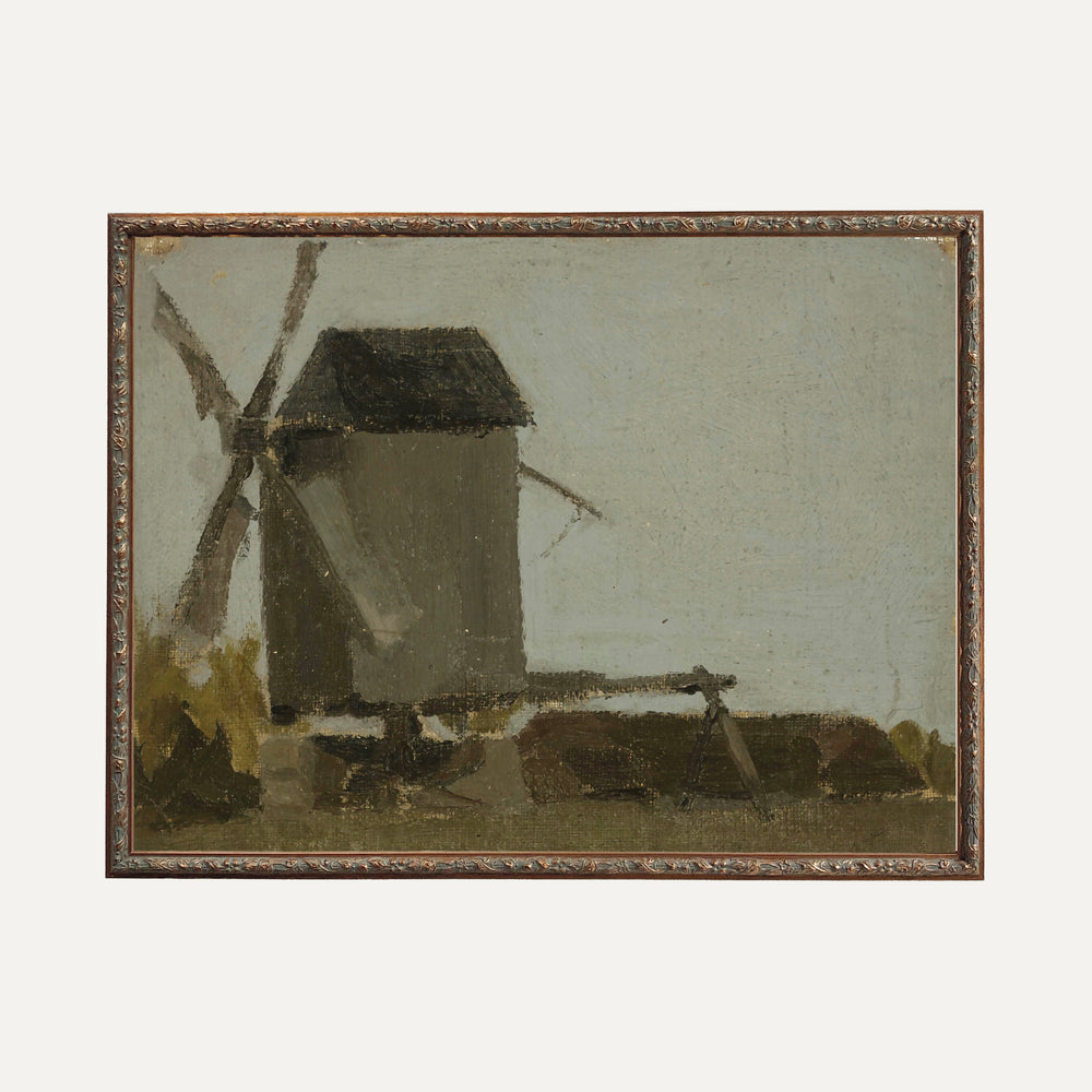 Impression sur papier beaux-arts - Le moulin