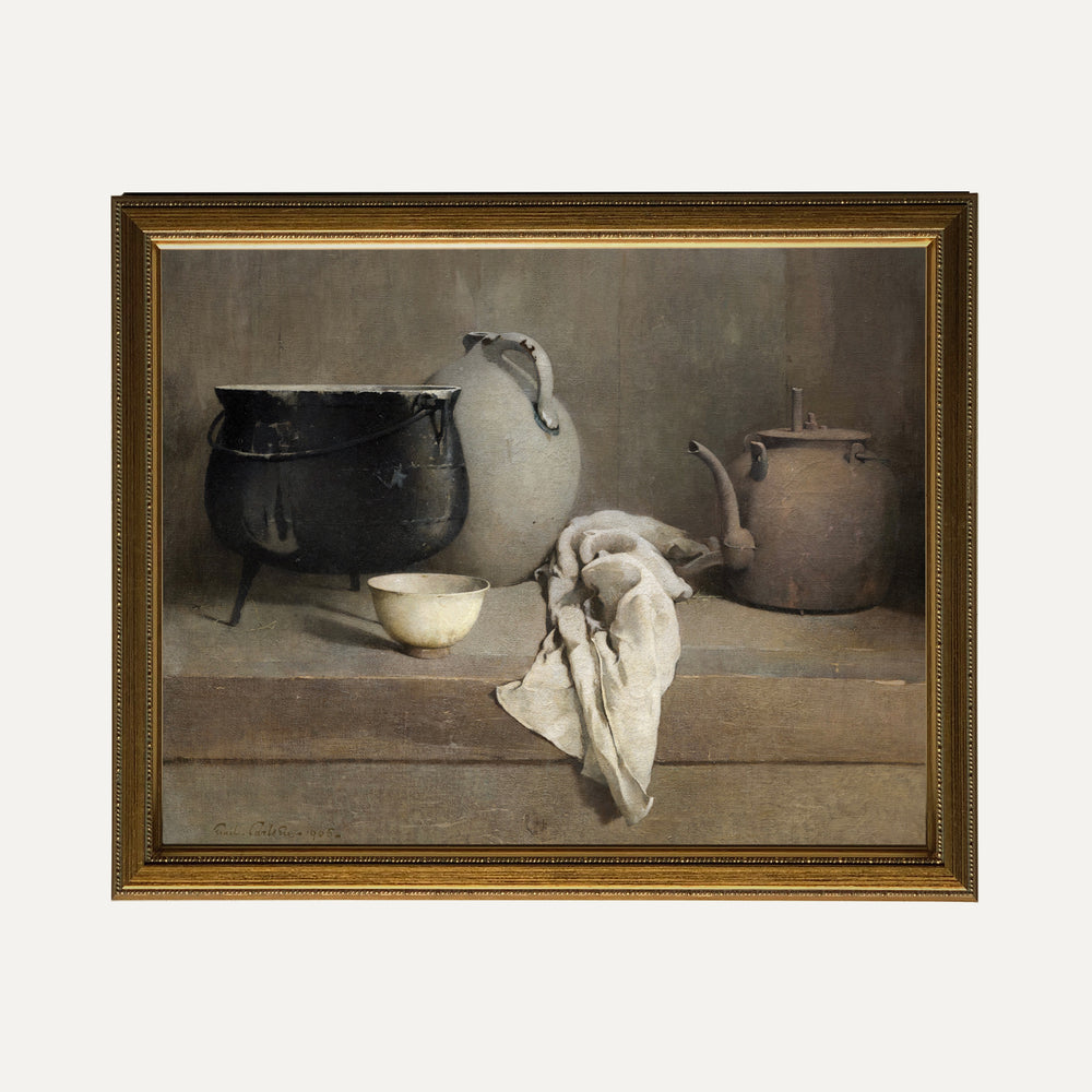 FINE ART PRINT - EPICURIAN KITCHEN CLASSIC PAINTING 