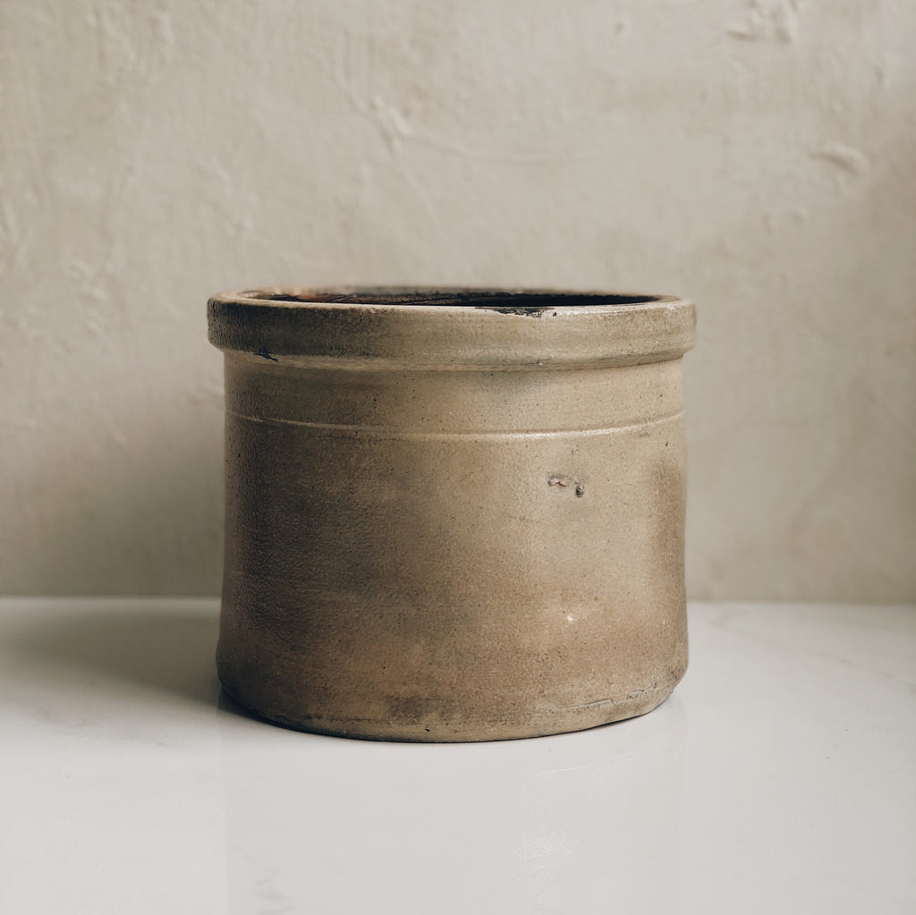 CRUCHE EN GRÈS ANTIQUE - 100ANS Antique stoneware crock - sur mon x